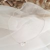 Collier caillou Cristal de roche femme Argent - vue V2