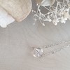 Collier caillou Cristal de roche femme Argent - vue V3