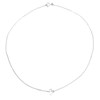 Collier caillou Cristal de roche femme Argent - vue V4