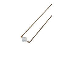 Collier petit nuage Nacre femme or