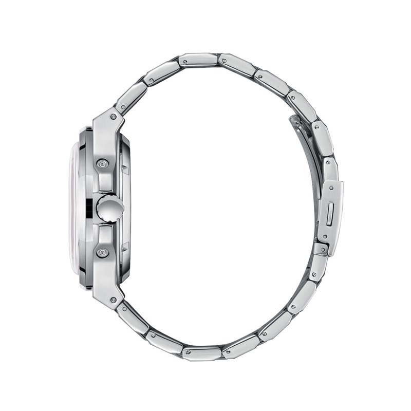 Montre homme - Analogique - Daniel - Boitier octogonale en métal - Cadran bleu - vue 3