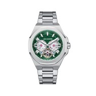 Montre homme - Analogique - Daniel - Boitier octogonale en métal - Cadran vert