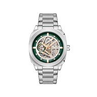 Montre homme - Analogique - Edern - Cadran squelette vert