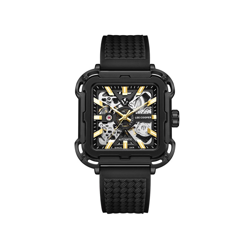 Montre homme - Analogique - Russel - Cadran squelette noir