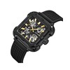 Montre homme - Analogique - Russel - Cadran squelette noir - vue V2