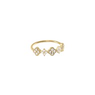 Bague Agatha Beloved argent doré fleurs_x000D_
T56