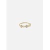 Bague Agatha Beloved argent doré fleurs_x000D_
T56 - vue V3