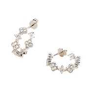Créoles Agatha Beloved fleurs argent