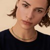 Collier Agatha Adamas laiton doré zirconium verts - vue V2