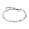 Bracelet Lotus Style Maille Forçat Acier - vue V1