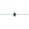 Bracelet Brillaxis argent rhodié oxyde vert - vue V3