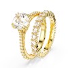 Bague Swarovski Stilla parure doré_x000D_
T55 - vue V3