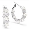 Boucles d'oreilles Swarovski Matrix cristal et perle - vue V4