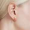 Boucles d'oreilles Swarovski Matrix Coeur_x000D_
doré et rose - vue V2
