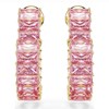 Boucles d'oreilles Swarovski Matrix Coeur_x000D_
doré et rose - vue V3