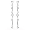 Boucles d'oreilles pendantes Swarovski_x000D_
Constella argenté - vue V1