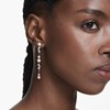 Boucles d'oreilles pendantes Swarovski_x000D_
Constella argenté - vue V2
