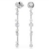 Boucles d'oreilles pendantes Swarovski_x000D_
Constella argenté - vue V3