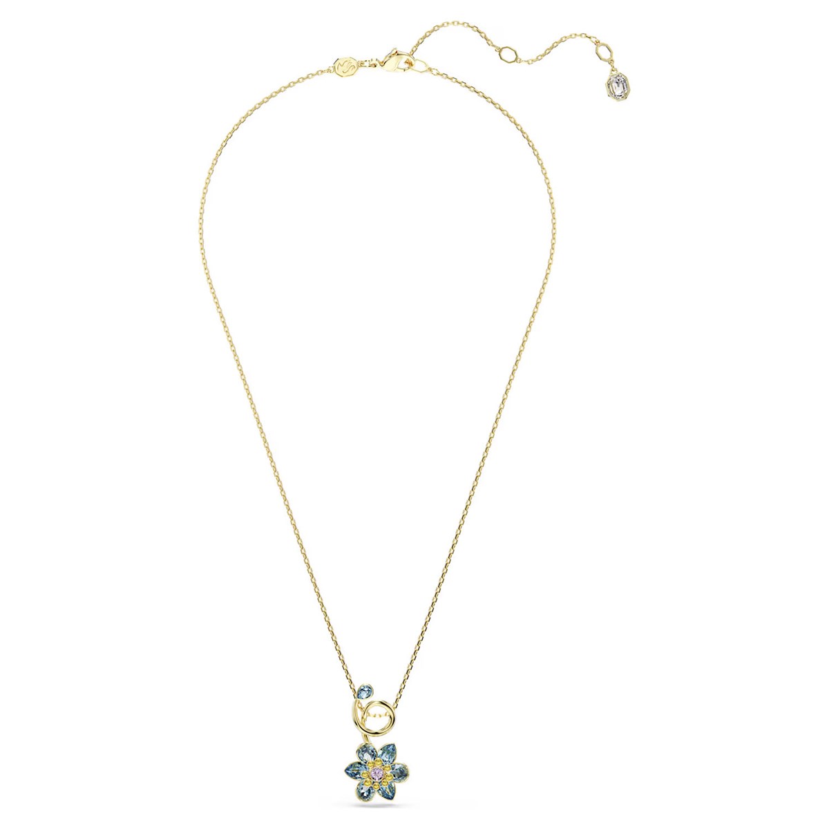 Collier Swarovski Idyllia doré fleur - vue 3