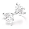 Bague Swarovski Mesmera argenté coeur_x000D_
T58 - vue V5
