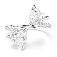 Bague Swarovski Mesmera argenté coeurs_x000D_
T55
