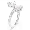 Bague Swarovski Mesmera argenté coeurs_x000D_
T55 - vue V3