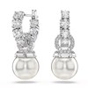 Boucles d'oreilles créoles Matrix Pearl - vue V1