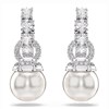 Boucles d'oreilles créoles Matrix Pearl - vue V3