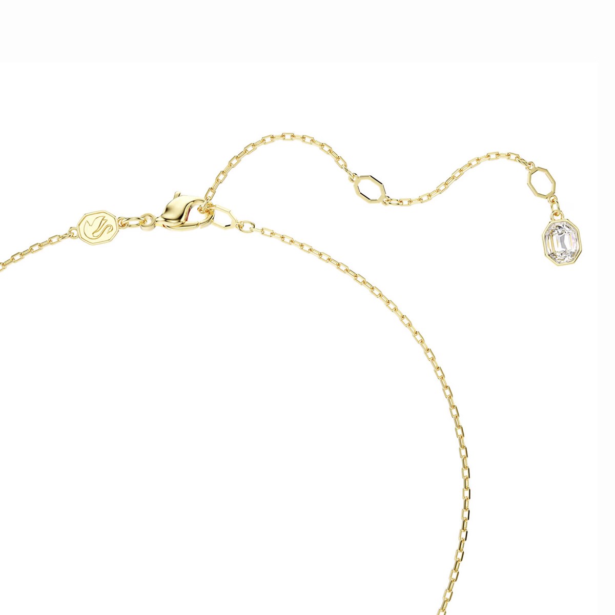 Swarovski Idyllia gold Y necklace green flower - view 4