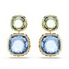 Boucles d'oreilles Swarovski Chroma réversibles_x000D_
bleu, vert et rose - vue V1