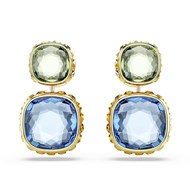 Boucles d'oreilles Swarovski Chroma réversibles_x000D_
bleu, vert et rose