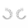 Boucles d'oreilles Swarovski Matrix perle de cristal - vue V1