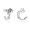 Boucles d'oreilles Swarovski Matrix perle de cristal - vue V3