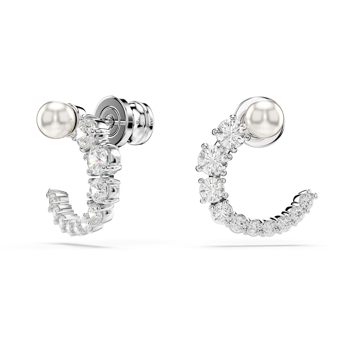 Boucles d'oreilles Swarovski Matrix perle de cristal - vue 3