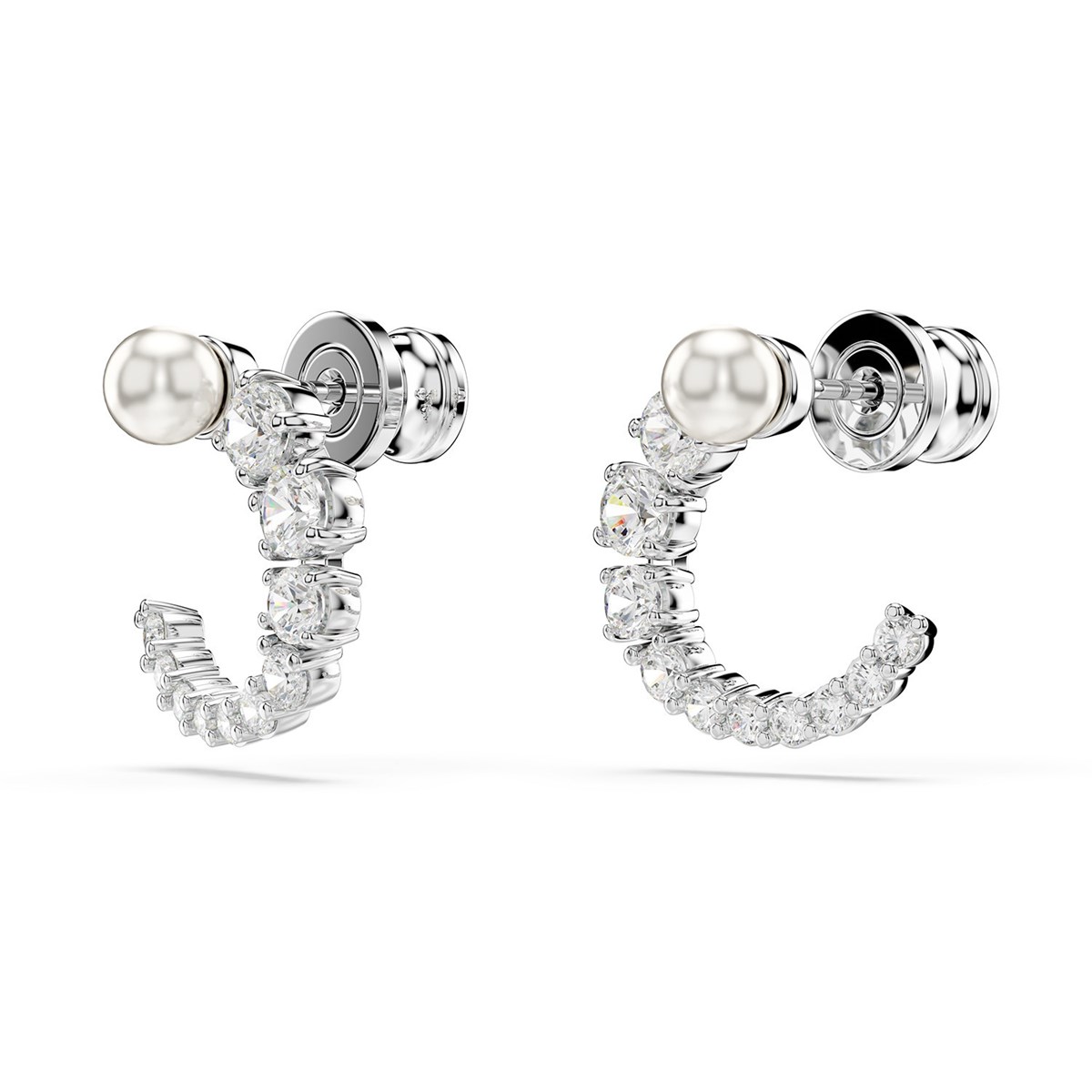 Boucles d'oreilles Swarovski Matrix perle de cristal - vue 4