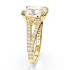Bague cocktail Swarovski Stilla dorée 55 - vue V4