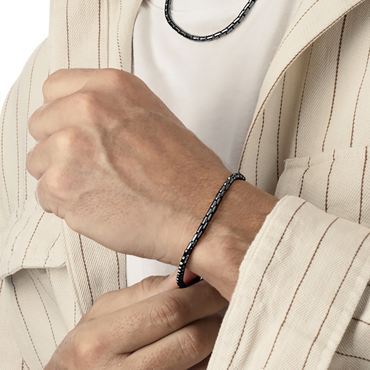 Bracelet homme Lotus Style Urban Man acier noir - vue 2