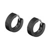 Boucles d'oreilles homme Lotus Style acier noir - vue V1