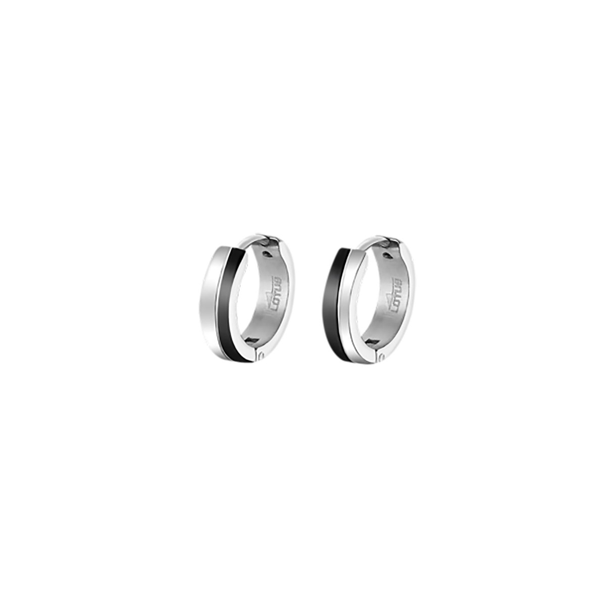 Boucles d'oreilles créoles homme Lotus Style
bicolore