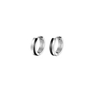 Boucles d'oreilles créoles homme Lotus Style
bicolore