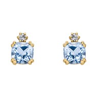 Boucles d'oreilles or 9 carats topaze Blue London