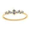 Bague Brillaxis or jaune 18 carats oxydes - vue V2