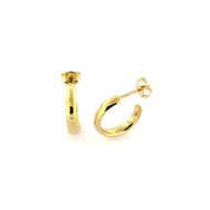 Boucles d'oreilles créoles ouvertes or jaune 18K
16 mm