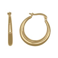 Boucles d'oreilles créoles chute or jaune
