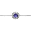 Bracelet Brillaxis or  blanc 18 carats iolite oxydes - vue V1