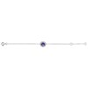 Bracelet Brillaxis or  blanc 18 carats iolite oxydes - vue V2