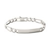 Bracelet identité homme Brillaxis argent - vue V1