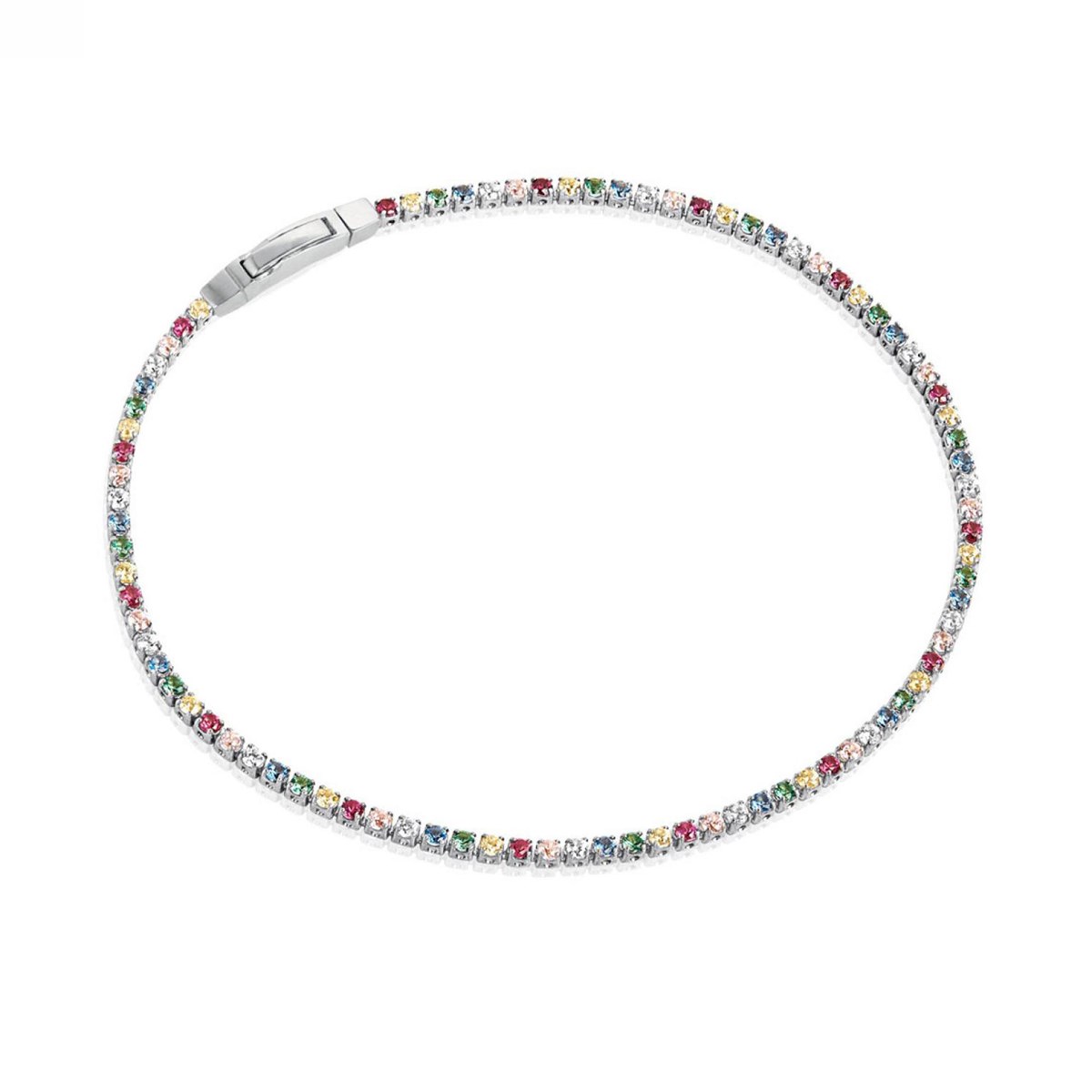 Bracelet Sif Jakobs Ellera argent
oxydes de zirconium multicolores