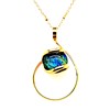 Collier Andrea Marazzini Nautilus doré
vert bleu jaune - vue V1
