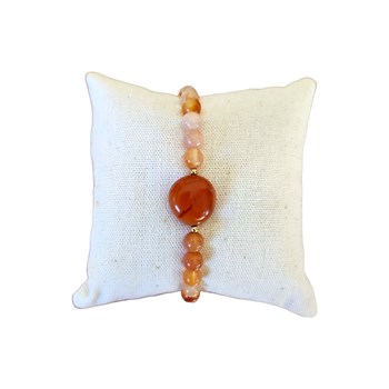 Carneool kralen armband